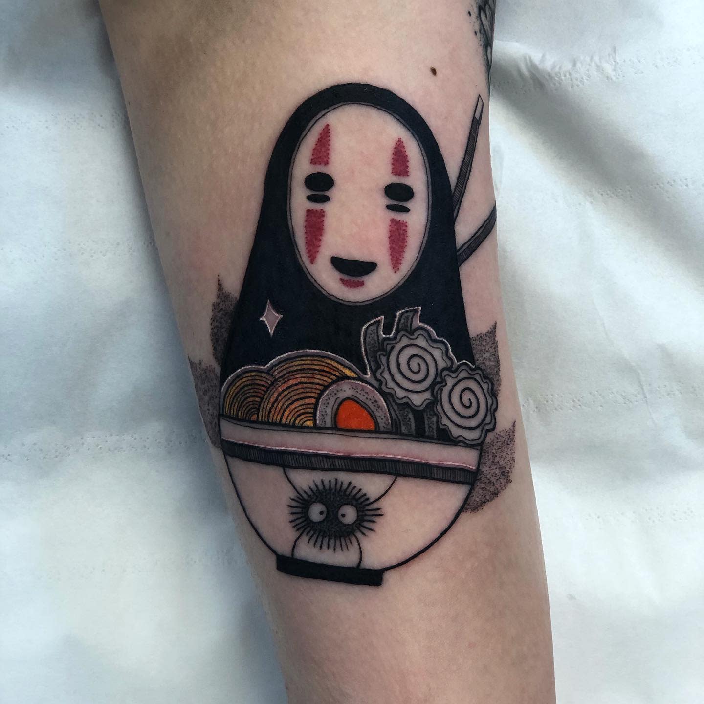 No Face Soot Sprite Tattoo -andy.mc_art